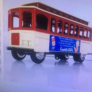 Ertl 1994 Campbell Soup company diecast trolley bus bank. RARE 1:43 Die cast